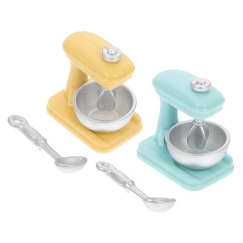 TOYANDONA 2 Sätze Mixer-Modell Miniatursimulation Kindergeschenk Simulation Küchenspielzeug Mini- Für Haushaltsgeräte Maschine Mini-küchenmodell Kinderspielzeug Abs von TOYANDONA