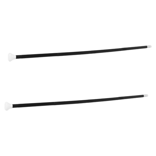 TOYANDONA 2 Sätze Personal des Stock-Kostüm-Requisite Kunststoff-Rohrstütze Halloween-Cosplay-Requisiten Assistentenpersonal Kostüm Rohr Kostümparty Krücke Stick Plastik Schwarz von TOYANDONA