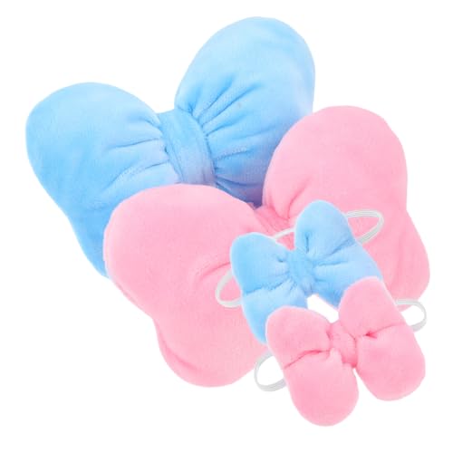 TOYANDONA 2 Sätze Puppen Bowknot aus Plüsch Weiche Ansteckschleife Haarband Kreatives Puppen Accessoire für Fantasievolles Verkleiden und Vielseitige Spielanlässe von TOYANDONA