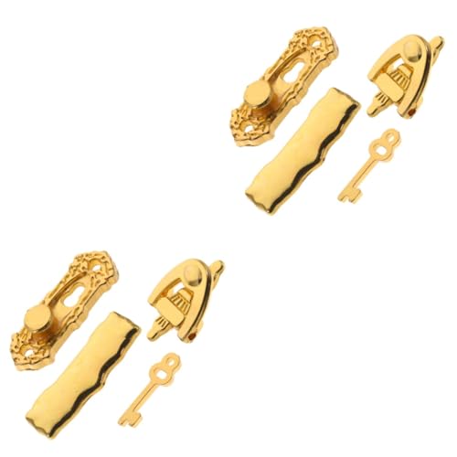 TOYANDONA 2 Sätze Puppenhaus Türschloss Türbeschläge Für Puppenhäuser Miniatur-türschloss Mini-türschloss Kinder Geben Vor, Spielzeug Zu Sein Türschloss Im Maßstab 1:12 Post Legierung Möbel TOYANDONA 2 Sätze Puppenhaus Türschloss Türbeschläge Für Puppenhäuser Miniatur-türschloss Mini-türschloss Kinder Geben Vor, Spielzeug Zu Sein Türschloss Im Maßstab 1:12 Post Legierung Möbel von TOYANDONA