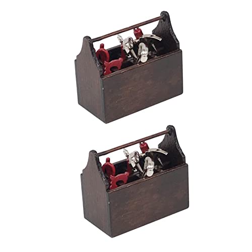 TOYANDONA 2 Sätze Puppenhaus-werkzeugkasten Miniatur Mini-Familien-Toolbox-schmuck Mini-werkzeugkasten Anzug Mini- -werkzeugkasten-Handwerk Mini- -Layout- Legierung Brown TOYANDONA 2 Sätze Puppenhaus-werkzeugkasten Miniatur Mini-Familien-Toolbox-schmuck Mini-werkzeugkasten Anzug Mini- -werkzeugkasten-Handwerk Mini- -Layout- Legierung Brown von TOYANDONA