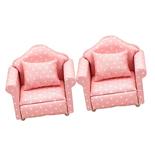 TOYANDONA 2 Sätze Puppenstubensofa für kinderspielzeug Geburtstagsgeschenk für -Sofa Kid Toys Miniatur-Sofa- Miniaturmöbel Möbelmodelle Stoff Rosa TOYANDONA 2 Sätze Puppenstubensofa für kinderspielzeug Geburtstagsgeschenk für -Sofa Kid Toys Miniatur-Sofa- Miniaturmöbel Möbelmodelle Stoff Rosa von TOYANDONA