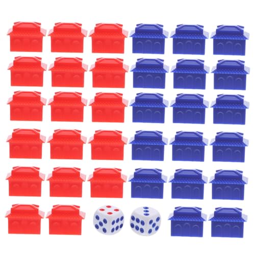 TOYANDONA 2 Sätze Spielschachzubehör hühner spielsachen für Chess Pieces kinderspielsachen schachfiguren Spielmarken Brettspielhaus Requisiten für Brettspiele Plastik von TOYANDONA