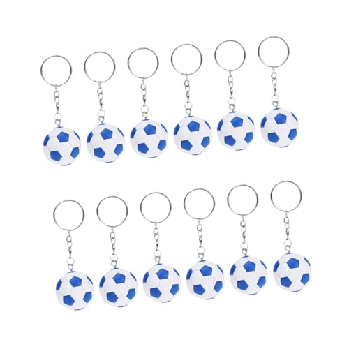 TOYANDONA 2 Sätze Teiliges Fußball Schlüsselanhänger Charmante Sport Ball Anhänger Für Taschen Und Schlüssel Diy Zubehör Für Fußballfans Und Kindergeburtstage 6 Stück * 2 von TOYANDONA