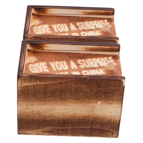 TOYANDONA 2 Satz Aufge Schreckt Holzkiste Gadgets Plüsch Gefälscht Lustig Cool Deckel Innen Aktion Figur Lagerbehälter Witziges Zeug Netz Ungewöhnlich Falsch Streichspielzeug Brown Hölzern TOYANDONA 2 Satz Aufge Schreckt Holzkiste Gadgets Plüsch Gefälscht Lustig Cool Deckel Innen Aktion Figur Lagerbehälter Witziges Zeug Netz Ungewöhnlich Falsch Streichspielzeug Brown Hölzern von TOYANDONA