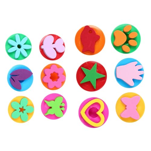 TOYANDONA 2 Satz DIY Graffiti Stempel mit Bunten Mustern Selbstfärbende Stempel aus Sicherem Kunststoff und Eva Fördert Malspaß und Kreativität für Jungen und Mädchen Zufällige Farbe TOYANDONA 2 Satz DIY Graffiti Stempel mit Bunten Mustern Selbstfärbende Stempel aus Sicherem Kunststoff und Eva Fördert Malspaß und Kreativität für Jungen und Mädchen Zufällige Farbe von TOYANDONA