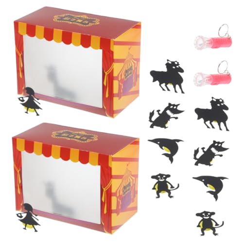TOYANDONA 2 Satz DIY Schattenpuppen Theater Set Teilig für Einfach Zusammenzubauen Interaktives Bastelspielzeug zur Kreativen Geschichtenerzählung Fördert Fantasie und Lernen mit Licht und TOYANDONA 2 Satz DIY Schattenpuppen Theater Set Teilig für Einfach Zusammenzubauen Interaktives Bastelspielzeug zur Kreativen Geschichtenerzählung Fördert Fantasie und Lernen mit Licht und von TOYANDONA