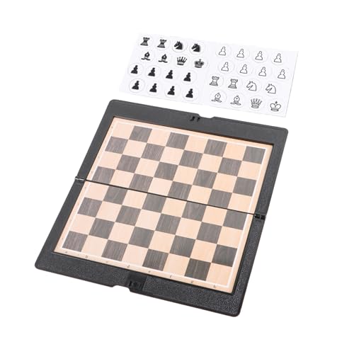 TOYANDONA 2 Satz Faltbares Magnetisches Reiseschach Set Kompakt Leicht Tragbar Edukatives Klapp Schachspiel für Familie Party und Unterwegs Handliches Brettspiel Koordination und von TOYANDONA