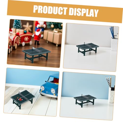 TOYANDONA 2satz Dekoratives Puppenhaus Tischtennisspielzeug Spielhaus Zubehör Miniatur Simulationsmöbel DIY Layout von TOYANDONA
