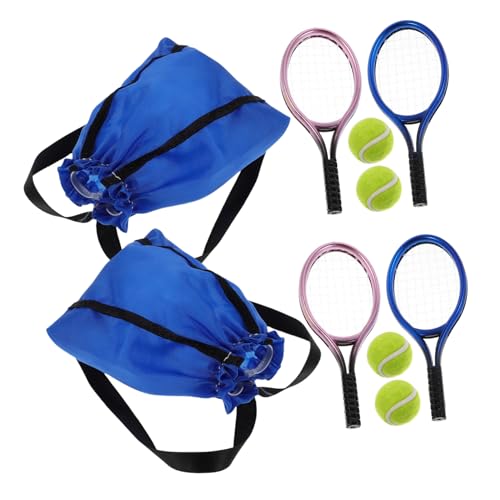TOYANDONA 2 Satz Mini Tennisrackets mit Bällen für Puppenhaus Miniatur Sportszubehör Realistische Sportrequisiten für Dollhouse Dekoration und Interaktives Rollenspiel TOYANDONA 2 Satz Mini Tennisrackets mit Bällen für Puppenhaus Miniatur Sportszubehör Realistische Sportrequisiten für Dollhouse Dekoration und Interaktives Rollenspiel von TOYANDONA