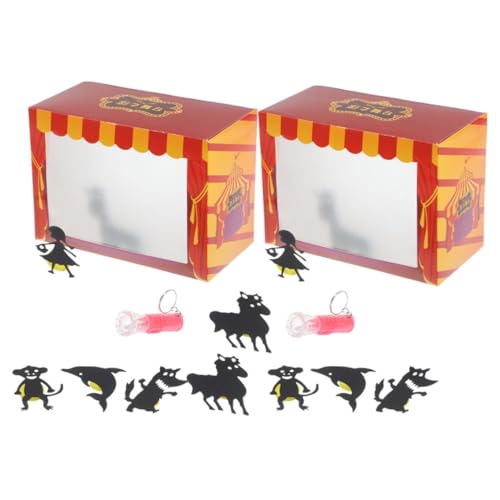 TOYANDONA 2 Satz Schattenspielzeug Puppentheater für Schattenfiguren für Papier TOYANDONA 2 Satz Schattenspielzeug Puppentheater für Schattenfiguren für Papier von TOYANDONA
