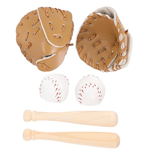 TOYANDONA 2 Sets Baseball/Softball Abdeckung Abnehmbare Filz Pfanne Sporthandschuhe Netz Charm Handschuhe Schläger Digitalhandschuhe Belüftungs Schlüsselhandschuhe Bälle von TOYANDONA