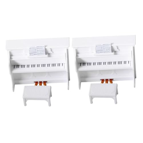 TOYANDONA 2 Sets Miniatur-Klavier Und Hocker: Puppenhaus-musikdekor, Kleines Klaviermodell Für Rollenspielszenen-Requisiten, Mini-möbel Für Kinder TOYANDONA 2 Sets Miniatur-Klavier Und Hocker: Puppenhaus-musikdekor, Kleines Klaviermodell Für Rollenspielszenen-Requisiten, Mini-möbel Für Kinder von TOYANDONA
