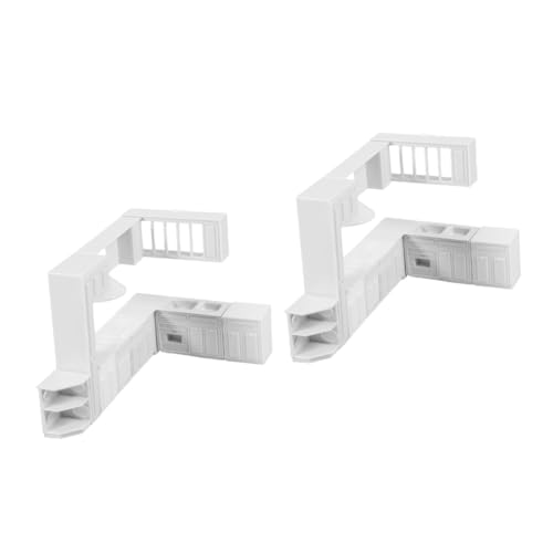 TOYANDONA 2 Sets Miniaturmöbel Herd Puppenhaus Waschbecken Requisite Küchendeko Miniatur Badezimmerschrank Modell Küchenszene Requisite Mini Verzierung Miniaturen Weiße TOYANDONA 2 Sets Miniaturmöbel Herd Puppenhaus Waschbecken Requisite Küchendeko Miniatur Badezimmerschrank Modell Küchenszene Requisite Mini Verzierung Miniaturen Weiße von TOYANDONA