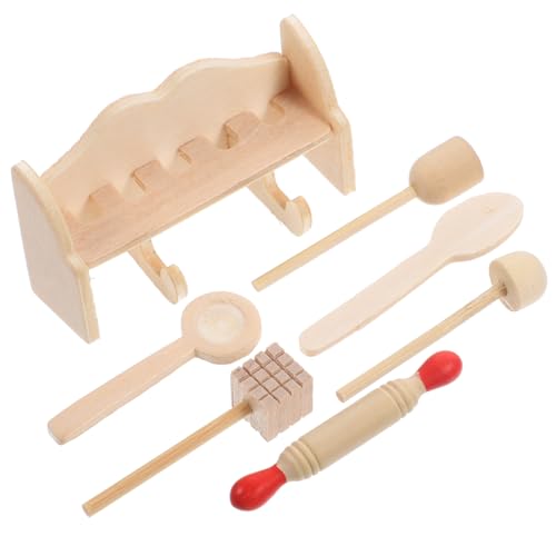TOYANDONA 2 Sets Mini-küchenspielzeug Für Kinder – Miniatur-puppenhaus-küchenutensilien-Set Aus Holzmaterialien Perfekt Für Kinder Die Spielen Und So Tun Als Würden Sie Kochen TOYANDONA 2 Sets Mini-küchenspielzeug Für Kinder – Miniatur-puppenhaus-küchenutensilien-Set Aus Holzmaterialien Perfekt Für Kinder Die Spielen Und So Tun Als Würden Sie Kochen von TOYANDONA