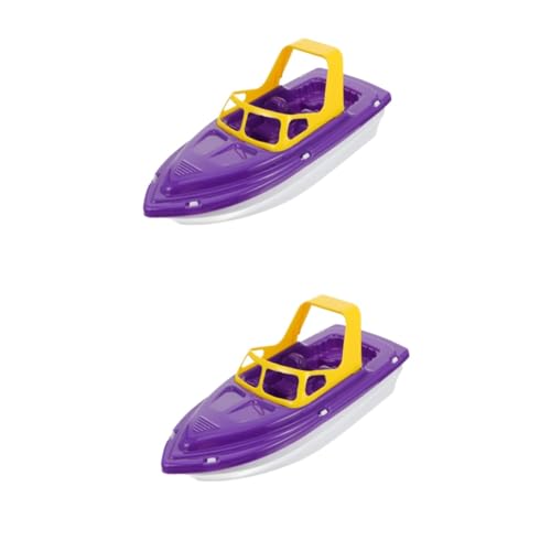 TOYANDONA 2 Stck Badespielzeug Kunststoff Speedboot für Junge Mädchen Leicht und Sicher Sandspielzeug für Jungen und Mädchen für Badewanne Pool und Strandspaß von TOYANDONA