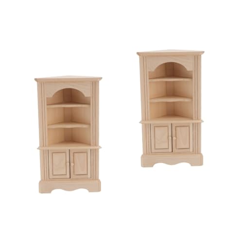 TOYANDONA 2 Stck Miniatur Holz Möbel Dreieckiger Schrank Modell Puppenhaus Möbel Zubehör Langlebig und Handgefertigt Tragbar und Detailgetreu für Mini Haus Dekoration TOYANDONA 2 Stck Miniatur Holz Möbel Dreieckiger Schrank Modell Puppenhaus Möbel Zubehör Langlebig und Handgefertigt Tragbar und Detailgetreu für Mini Haus Dekoration von TOYANDONA