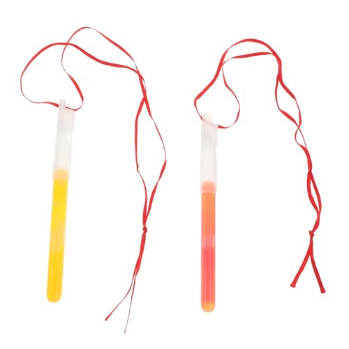 TOYANDONA 2 Stk Leuchtstabpfeife Quinceanera Wasserfeste Aufkleber Für Deckel Klopfendes Xylophon Platte Lichter Schwarze Dekoration Rückspiegel Leichte Pfeife Gestell Plastik von TOYANDONA