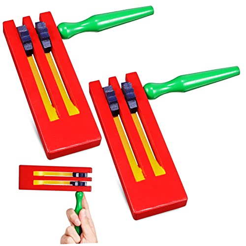 TOYANDONA 2 Stk Resonanzboden aus Holz mit Ratscheninstrumenten Krachmacher holzspielzeug party für rotierende Ratsche traditionelles Matraca- von TOYANDONA