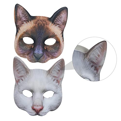 TOYANDONA Halloween Katzenmaske Set Gruseliger Streich Roman Hälfte Für Gruselige Streiche von TOYANDONA