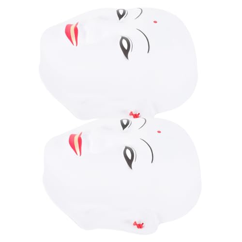 TOYANDONA 2 Stück Cosplay Gesichtsmaske Halloween LED Halloween Maskerade Halloween Horror Plüsch Masken Halloween Scream Halloween Kostüme Halloween Maske Halloween Kostüm Maske Kunststoff von TOYANDONA