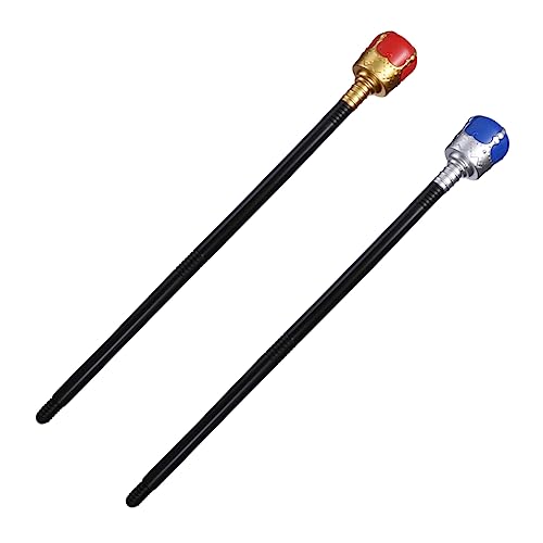 TOYANDONA 2 Stück Cosplay-Stock Kostüme Halloweenkostüm Kostüm Walking Stick Halloween Party Halloween Toys Children Toys Zauberstab Requisiten Königin Zauberstab Plastik von TOYANDONA