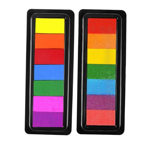 TOYANDONA 2 Stück DIY Bastel Stempelkissen für Abwaschbare Farbtinte für Scrapbooking und Kartenherstellung Ungiftig und Farben Farben A TOYANDONA 2 Stück DIY Bastel Stempelkissen für Abwaschbare Farbtinte für Scrapbooking und Kartenherstellung Ungiftig und Farben Farben A von TOYANDONA