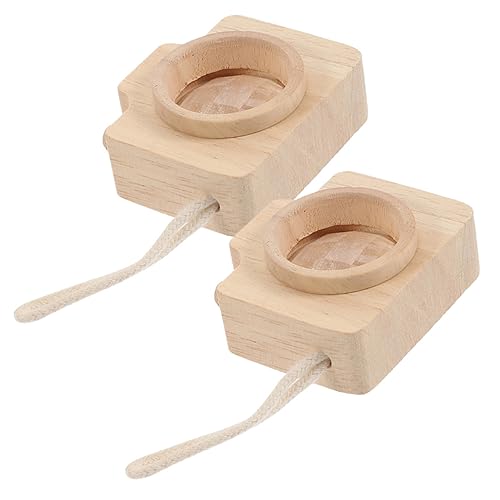 TOYANDONA 2 Stück Dekorative Spielzeuge Lernspielzeug für Holz Kamera Design Kreatives Party für Fantasie und Wahrnehmung von TOYANDONA