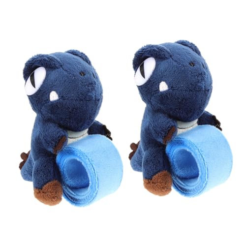 TOYANDONA 2 Stück Dinosaurierpuppen -Armband Halloween assecoires Halloween kinderspielzeuge Animal-Design Dinosaur Toy Slap -Armband Ohrfeigenarmbänder zur Dekoration Plüsch Blue TOYANDONA 2 Stück Dinosaurierpuppen -Armband Halloween assecoires Halloween kinderspielzeuge Animal-Design Dinosaur Toy Slap -Armband Ohrfeigenarmbänder zur Dekoration Plüsch Blue von TOYANDONA