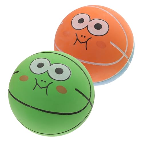 TOYANDONA 2 Stück Elastische Basketball Springbälle Für Dekompressions Springbälle Anti Stress Springbälle Hüpfbälle Lustige Springbälle Party Hüpfbälle Lustige Hüpfbälle Aus Gummi von TOYANDONA