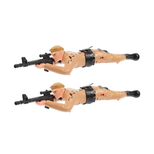 TOYANDONA 2 Stück Elektrische Kriechende Soldatenfiguren Interaktive Actionfiguren aus Kindersicherem Material Pädagogisches für Jungen zur Kreativen Rollenspiel und Lernförderung von TOYANDONA