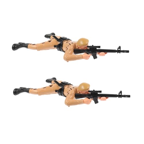 TOYANDONA 2 Stück Elektrisches Krabbel Soldatenspielzeug für Jungen und Mädchen Pädagogisches Lernspielzeug Krabbeln Koordination und Frühkindlicher Entwicklung von TOYANDONA