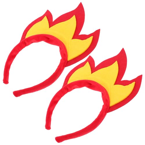 TOYANDONA 2 Stück Feuer Haarband aus Weichem Filz Flammenkrone für Halloween Rave Cosplay und Party Kreatives Accessoire für Beeindruckende und Unvergessliche Auftritte TOYANDONA 2 Stück Feuer Haarband aus Weichem Filz Flammenkrone für Halloween Rave Cosplay und Party Kreatives Accessoire für Beeindruckende und Unvergessliche Auftritte von TOYANDONA