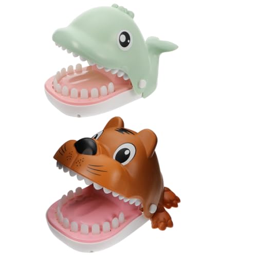 TOYANDONA 2 Stück Fingerbeiß Kinderspielzeug Spiele Für Kleinkinder Party Zähnespiel Zahnspiel Für Partygeschenke Lustiges Fingerspielzeug Partyspiel Spielsachen Lustige von TOYANDONA
