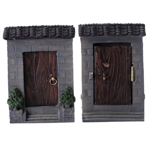 TOYANDONA 2 Stück Garten dekorative Tür DIY Dollhouse Mini - Dekorationen für Zuhause Miniaturschmuck basteln bastelset Simulation Tür Mini-Innenhof-Schmuck Minitür Harz TOYANDONA 2 Stück Garten dekorative Tür DIY Dollhouse Mini - Dekorationen für Zuhause Miniaturschmuck basteln bastelset Simulation Tür Mini-Innenhof-Schmuck Minitür Harz von TOYANDONA