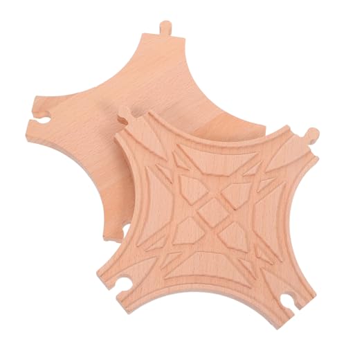 TOYANDONA 2 Stück Gleiszubehör Gebogene Spur Bahngleise Holz Holzspielzeug Zugzubehör Für Holzschienen Gleisverbinder Holzgleis-szenen-Layout- Holzzug Khaki Hölzern TOYANDONA 2 Stück Gleiszubehör Gebogene Spur Bahngleise Holz Holzspielzeug Zugzubehör Für Holzschienen Gleisverbinder Holzgleis-szenen-Layout- Holzzug Khaki Hölzern von TOYANDONA