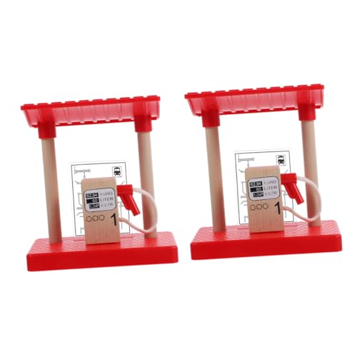 TOYANDONA 2 Stück Gleiszubehör holzspielzeug interaktives pädagogisches hölzerne Zugspuren Holzeisenbahn Eisenbahn-Szenen-Layout- Rollenspielzubehör TOYANDONA 2 Stück Gleiszubehör holzspielzeug interaktives pädagogisches hölzerne Zugspuren Holzeisenbahn Eisenbahn-Szenen-Layout- Rollenspielzubehör von TOYANDONA