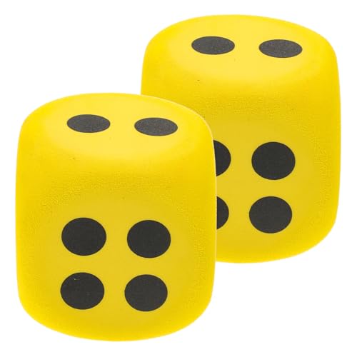 TOYANDONA Eva-würfelspiel 2 Große Schaumstoffwürfel Spielzeug Nummerierte Seiten Für Partyspiele Für Jungen Und Mädchen Geräuschlos von TOYANDONA