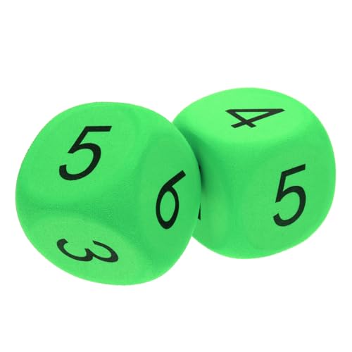 TOYANDONA 2 Stück Große Würfel Große Schaumstoffwürfel Zahlenwürfel Schaumstoffwürfel Für Weiche Würfel Unterhaltungsspiel Schaumstoffwürfel Für Das Klassenzimmer Event Spiel von TOYANDONA