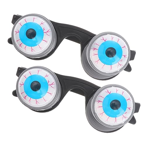 TOYANDONA 2 Stück Halloween Augenbrillen mit Federspirale Lustige Fake Eyeball Brille Festival Party Requisiten Leichte Tragbare Prank Brillen für Halloween Kostümspaß TOYANDONA 2 Stück Halloween Augenbrillen mit Federspirale Lustige Fake Eyeball Brille Festival Party Requisiten Leichte Tragbare Prank Brillen für Halloween Kostümspaß von TOYANDONA