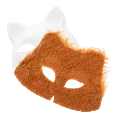 TOYANDONA Masken Für Jungen Und Mädchen 2 Stück Blanke Katzenmasken Für Dekoration Party Cosplay TOYANDONA Masken Für Jungen Und Mädchen 2 Stück Blanke Katzenmasken Für Dekoration Party Cosplay von TOYANDONA