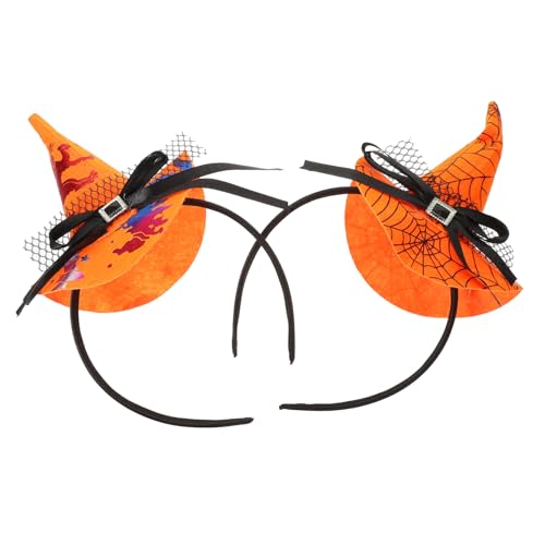 TOYANDONA 2 Stück Halloween Haarreifen Stilvolle Hexenhut Robuste Cosplay Kopfbedeckung für Damen und Herren für Masquerade Partys Wiederverwendbar und Auffällig TOYANDONA 2 Stück Halloween Haarreifen Stilvolle Hexenhut Robuste Cosplay Kopfbedeckung für Damen und Herren für Masquerade Partys Wiederverwendbar und Auffällig von TOYANDONA