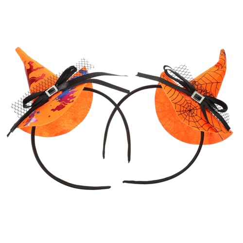 TOYANDONA 2 Stück Halloween Haarschmuck Cosplay Hexenhut Haarreifen für Mottoparty und Kostüme Leicht und Bequem für Halloween Veranstaltungen und Feierlichkeiten von TOYANDONA