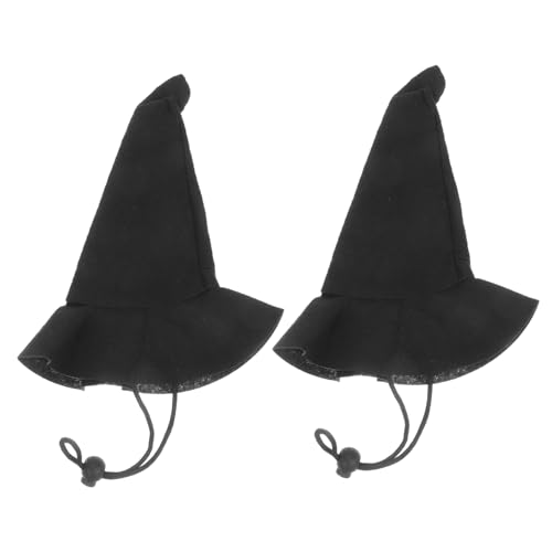 TOYANDONA 2 Stück Halloween-Hexenhut Puppenhaus-Halloween Mini-Halloween- Halloween -Hut Halloween-Accessoires Hexenhut Miniatur Halloween kleiner Hut Vlies Black TOYANDONA 2 Stück Halloween-Hexenhut Puppenhaus-Halloween Mini-Halloween- Halloween -Hut Halloween-Accessoires Hexenhut Miniatur Halloween kleiner Hut Vlies Black von TOYANDONA