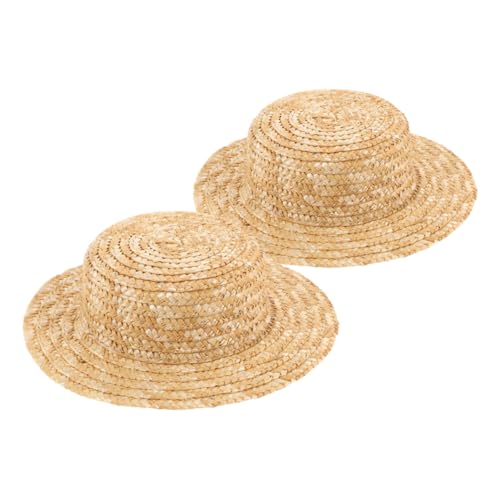 TOYANDONA 2 Stück Handgefertigte Hüte für Puppen Rundtop Hüte für DIY Bastelprojekte Kreative Puppenzubehör für Heimdekoration und Ornamente TOYANDONA 2 Stück Handgefertigte Hüte für Puppen Rundtop Hüte für DIY Bastelprojekte Kreative Puppenzubehör für Heimdekoration und Ornamente von TOYANDONA