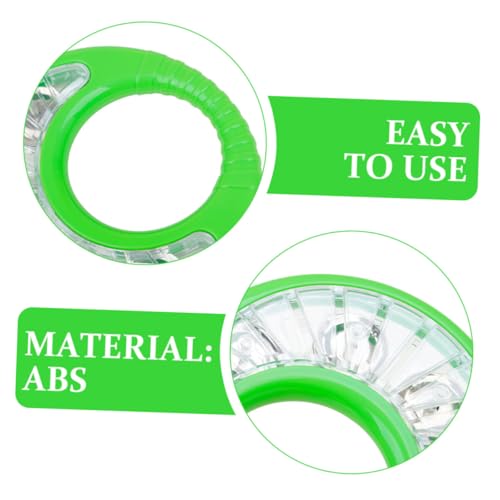 TOYANDONA 2 Stück Handheld Tambourine Robustem Abs Praktisches Percussion Instrument für Sicherer Musikspielzeug Ring Hand Auge koordination und Eltern Junge Mädchen interaktion Grün TOYANDONA 2 Stück Handheld Tambourine Robustem Abs Praktisches Percussion Instrument für Sicherer Musikspielzeug Ring Hand Auge koordination und Eltern Junge Mädchen interaktion Grün von TOYANDONA