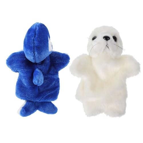 TOYANDONA 2 Stück Handpuppe Stoffpuppe Cartoon Puppe Lernspielzeug Puppenhandschuhe Rollenspiel Geschichtenerzählpuppen Tierhandspielzeug Tierspielzeug Pp Baumwolle von TOYANDONA