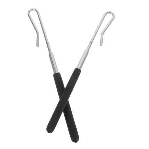 TOYANDONA 2 Stück Handpuppen Steuerstangen Teiliges Ausziehbare Metall Arme Steuerstäbe für Halbkörper Puppen Leicht Langlebig Einfache Handhabung für Erwachsene Puppentheater von TOYANDONA