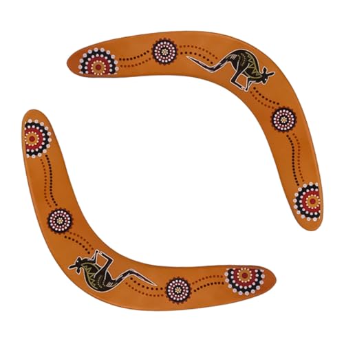 TOYANDONA 2 Stück Holz Boomerang Handgefertigt Outdoor Flugscheibe für Erwachsene Sportausrüstung Draußen Spaß TOYANDONA 2 Stück Holz Boomerang Handgefertigt Outdoor Flugscheibe für Erwachsene Sportausrüstung Draußen Spaß von TOYANDONA