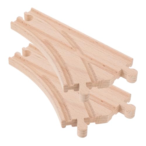 TOYANDONA 2 Stücke Holz Eisenbahn Track Zubehör Y Tracks Für Zug Sets Erweiterbar Holz Eisenbahn Spielzeug Für Kinder TOYANDONA 2 Stücke Holz Eisenbahn Track Zubehör Y Tracks Für Zug Sets Erweiterbar Holz Eisenbahn Spielzeug Für Kinder von TOYANDONA
